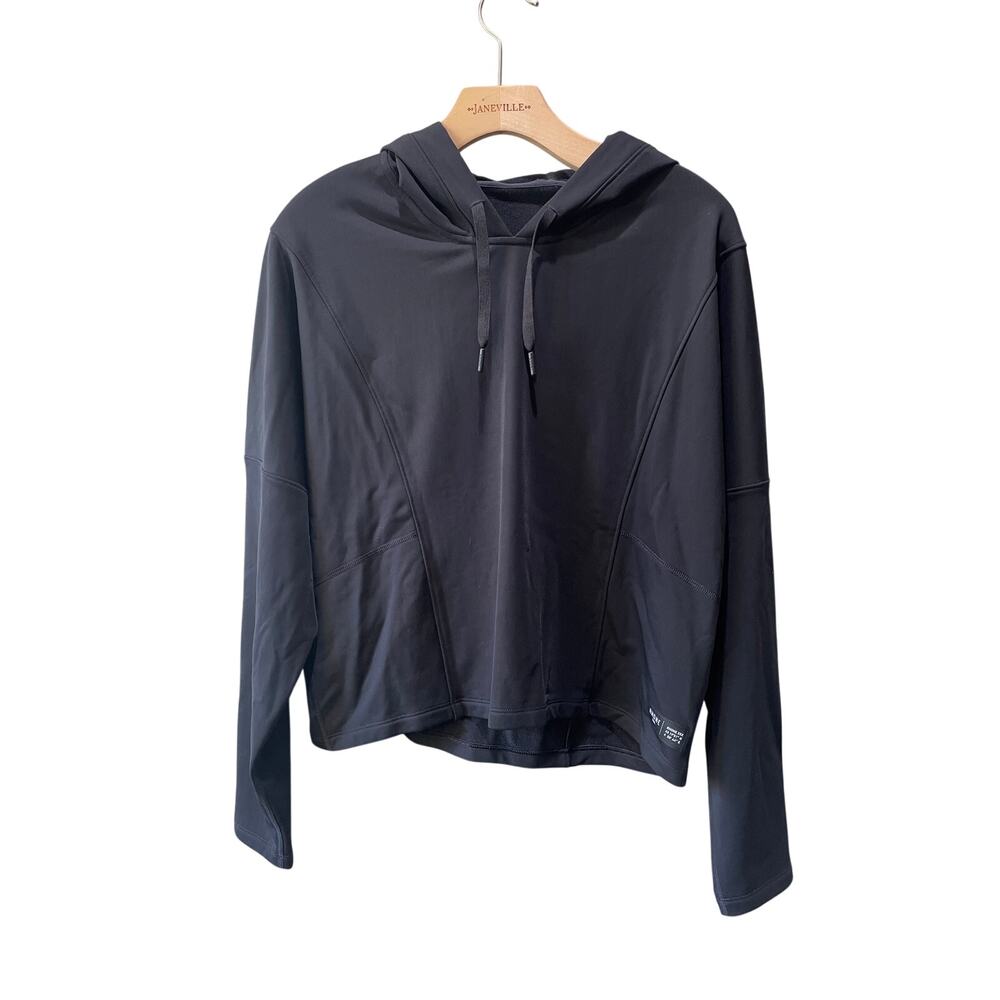 Rhône Women’s Sublime Tech Fleece Cropped Hoodie Black LIKE NEW Size L